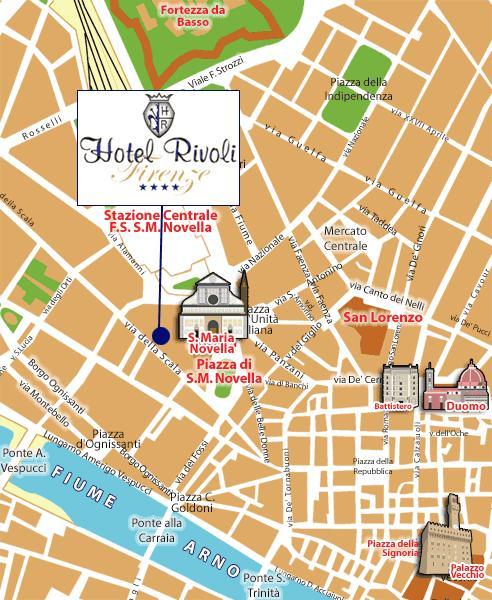 Location - Rivoli Hotel, Florence